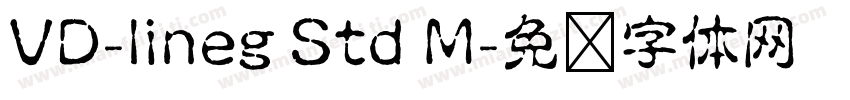 VD-lineg Std M字体转换